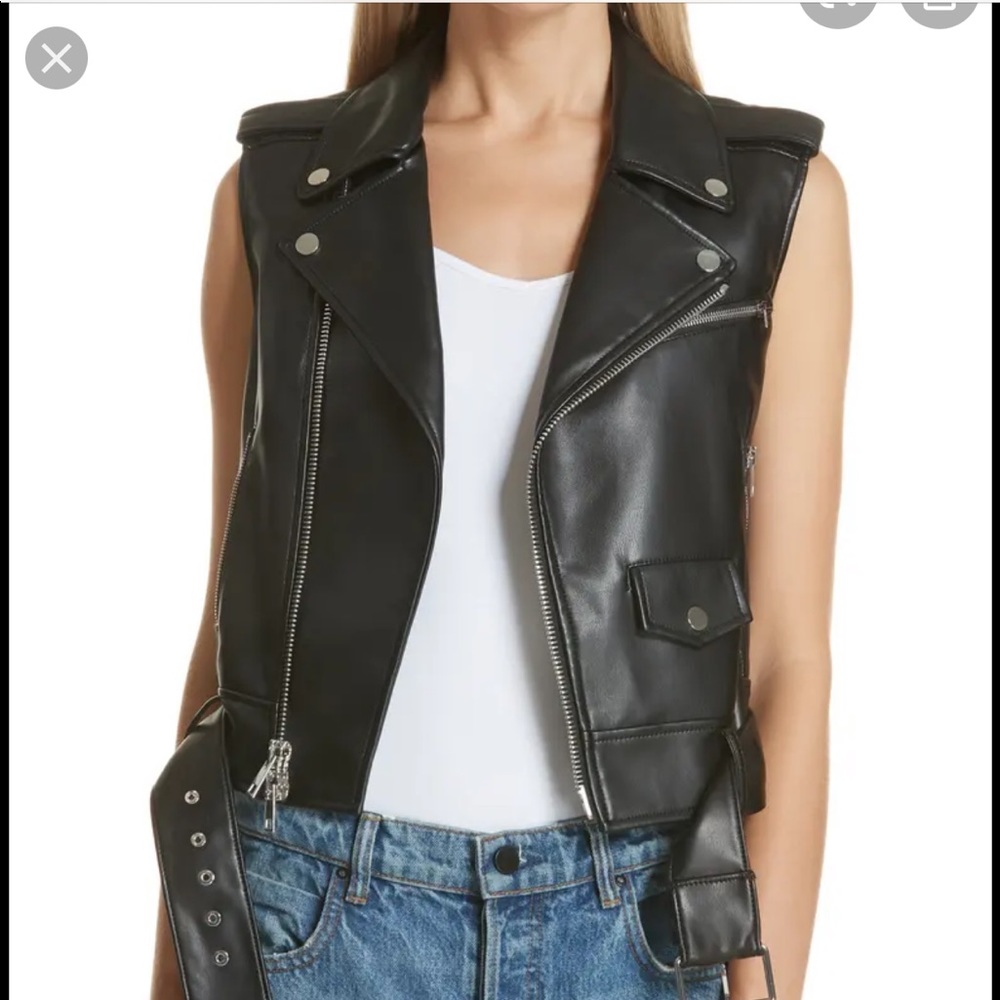 Theory women’s leather vest